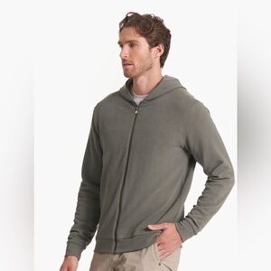 Vuori Men's Perforance Waffle Zip Hoodie - Dusty Pine